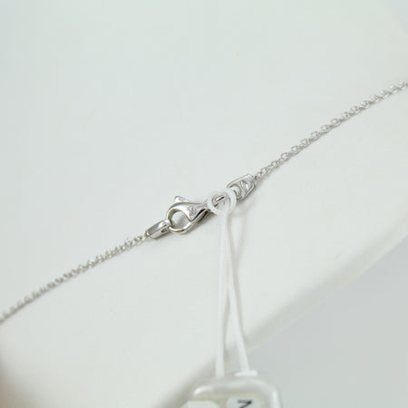 Collana donna Mirco Visconti oro bianco pendente cuore di diamanti