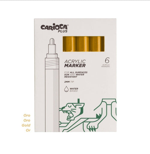 Carioca Plus Marker Acrilici 6 Pz.