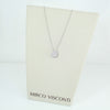 Collana donna Mirco Visconti oro bianco pendente cuore di diamanti