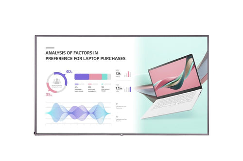 Lg 75uh5j-h visualizzatore di messaggi pannello piatto per segnaletica digitale 190,5 cm (75\) led wi-fi 500 cd/m² 4k ultra hd nero webos 24/7 - 75UH5J-H.AEU