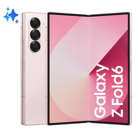 Samsung galaxy z fold6 smartphone ai, 256gb, ram 12gb, display 6,3\"/7,6\" dynamic amoled 2x, pink - SM-F956BLIBEUE