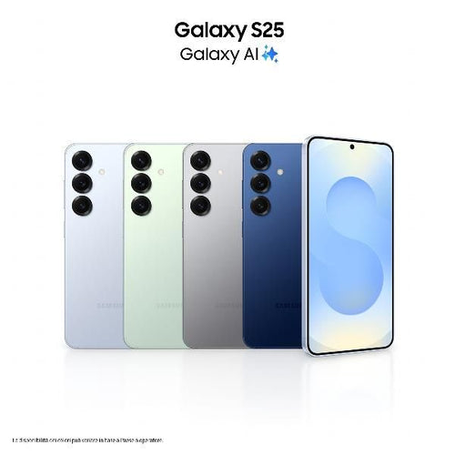 Samsung galaxy s25 smartphone ai, display 6.2'' fhd+ dynamic amoled 2x, fotocamera 50mp, ram 12gb, 256gb, 4.000 mah, icyblue - SM-S931BLBGEUE