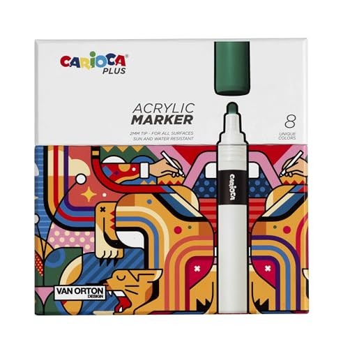 Carioca Plus Marker Acrilici Hard Box da 8