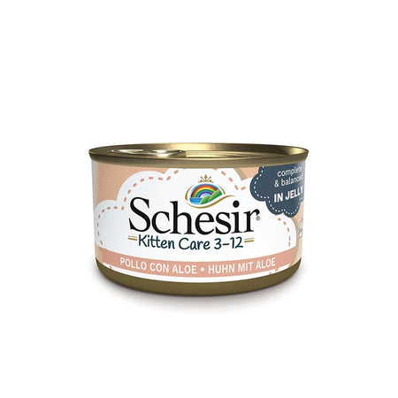Schesir Kitten Pollo con Aloe Scatoletta per Gatti Cuccioli