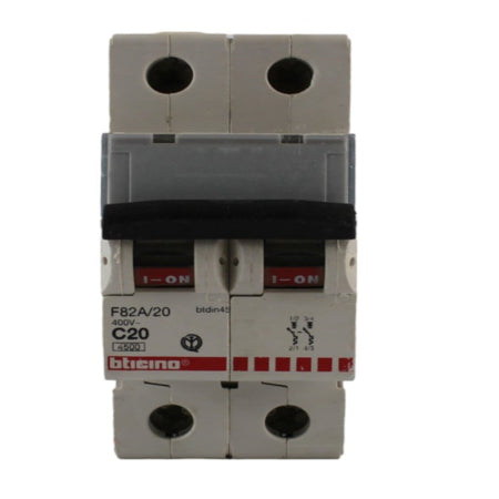Interruttore magnetotermico 2 poli 2 moduli 20A curva C Bticino