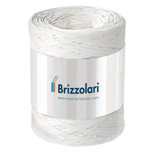 Rafia Sintetica 6802 5Mmx200Mt Colore Bianco 01 Brizzolari