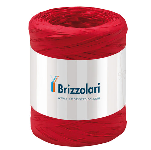 Rafia Sintetica 6802 5Mmx200Mt Colore Rosso 07 Brizzolari