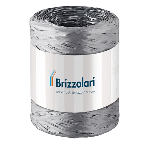 Rafia Sintetica 6802 5Mmx200Mt Colore Argento 44 Brizzolari
