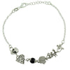 Bracciale donna coccu con simboli sardegna dea madre pavoncella moro nuraghe