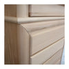 MOBILI 2G - Cassettiera classica 7 cassetti legno grezzo 71x53x117 (3007)