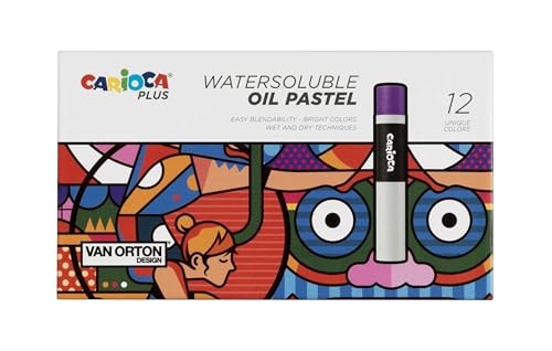 Carioca Plus Pastelli Ad Olio Acquarellabili da 12