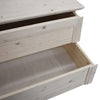 MOBILI 2G -  Cassettiera classica 4 cassetti legno massello abete grezzo 116x53x98 (3358)