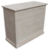 MOBILI 2G -  Cassettiera classica 4 cassetti legno massello abete grezzo 116x53x98 (3358)