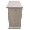 MOBILI 2G -  Cassettiera classica 4 cassetti legno massello abete grezzo 116x53x98 (3358)