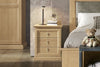 MOBILI 2G -  Comodino classico 3 cassetti legno massello abete grezzo 55x39x64 (3359)