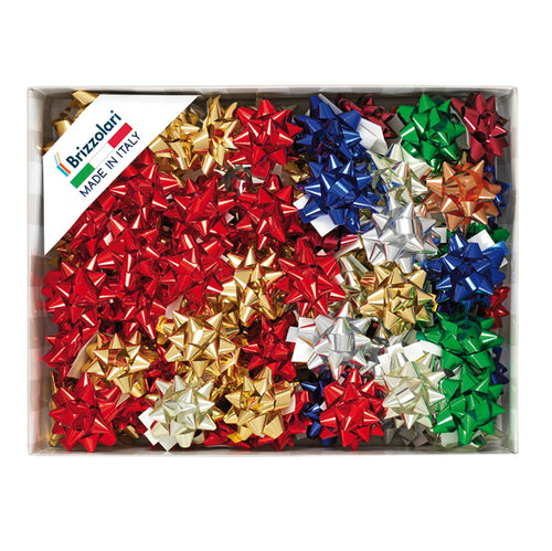 100 Stelle Nastro Metal 6870 10Mmxd5Cm Colori Assortiti Brizzolari