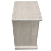 MOBILI 2G -  Comodino classico 3 cassetti legno massello abete grezzo 55x39x64 (3359)