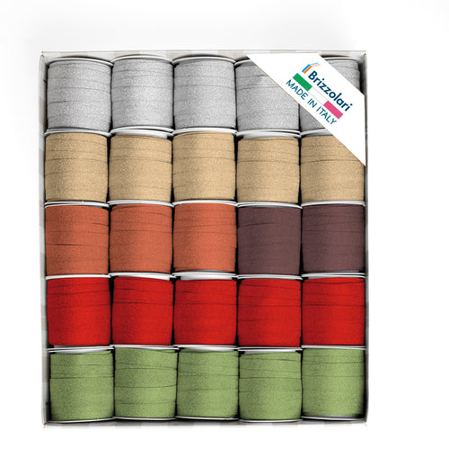 25 Rocche Glitty 68245 10Mmx5Mt Colori Assortiti Brizzolari