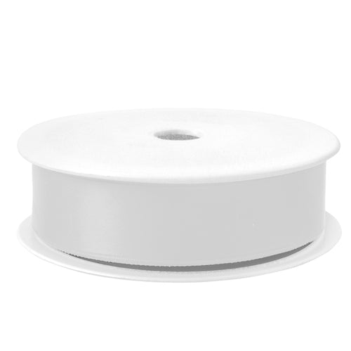 Nastro Doppio Raso 25Mmx25Mt Colore Bianco 01 Brizzolari