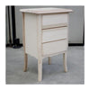 MOBILI 2G -  Comodino classico 3 cassetti legno grezzo 45x34x71 (3022)