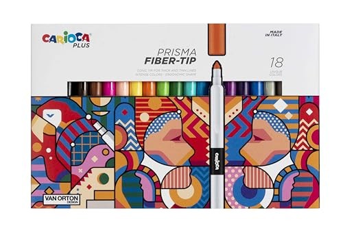 Carioca Plus Pennarelli Prisma da 18