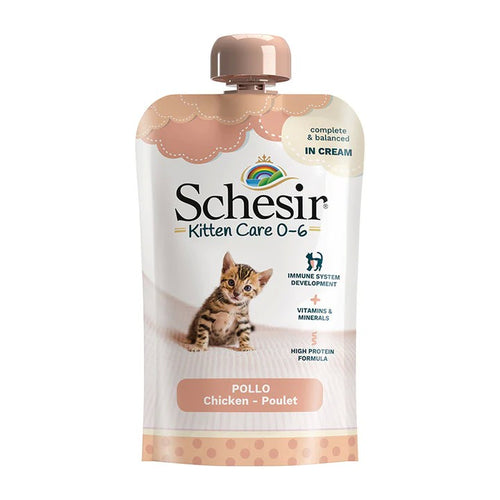 Schesir Kitten Care Pollo in Crema per Gatti Cuccioli 150gr