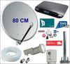Kit Antenna Satellitare 80 Cm Con Decoder Tv Sat Con Scheda In Offerta Tivusat Xoro 8830
