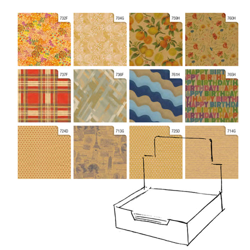 Scatola 100Fg Carta Regalo Natura Kraft 70X100Cm Rex Sadoch
