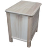 MOBILI 2G -  Comodino classico 3 cassetti legno grezzo 59x42x61 (3201)