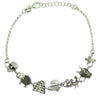 Bracciale donna con simboli sardegna dea madre pavoncella moro nuraghe