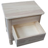 MOBILI 2G -  Comodino classico 3 cassetti legno grezzo 59x42x61 (3201)
