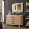 MOBILI 2G -  Cassettiera classica 4 cassetti legno massello abete grezzo 120x55x80 (3303)