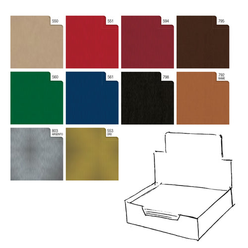 Scatola 100Fg Carta Regalo Kraft Dark 70X100Cm Rex Sadoch