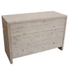 MOBILI 2G -  Cassettiera classica 3 cassetti legno massello abete grezzo 120x50x80 (3317)