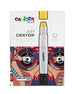 Carioca Plus - Art Crayons Tempera solida di alta qualità - Scatola con 12 Colori super brillanti, sfumabili e acquerellabili -