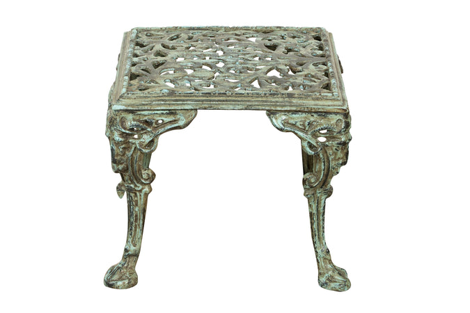 Biscottini Biscottini Tavolino Fumo Ghisa 50x42 Design Anticato Robusto Interno Esterno