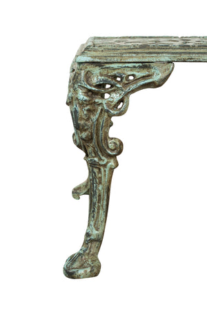 Biscottini Biscottini Tavolino Fumo Ghisa 50x42 Design Anticato Robusto Interno Esterno