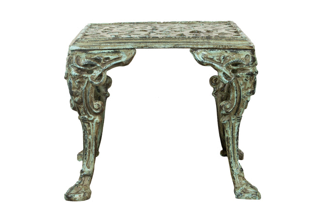 Biscottini Biscottini Tavolino Fumo Ghisa 50x42 Design Anticato Robusto Interno Esterno