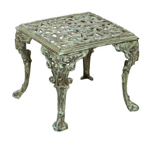 Biscottini Biscottini Tavolino Fumo Ghisa 50x42 Design Anticato Robusto Interno Esterno