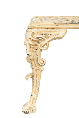 Biscottini Tavolino da fumo in ghisa finitura anticata Molto robusto, stabile Offerta