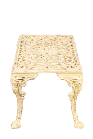 Biscottini Tavolino da fumo in ghisa finitura anticata Molto robusto, stabile Offerta