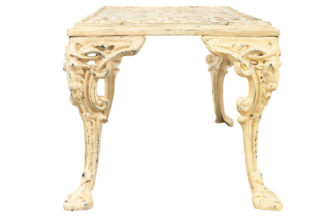 Biscottini Tavolino da fumo in ghisa finitura anticata Molto robusto, stabile Offerta