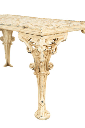 Biscottini Tavolino da fumo in ghisa finitura anticata Molto robusto, stabile Offerta