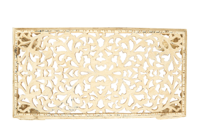 Biscottini Tavolino da fumo in ghisa finitura anticata Molto robusto, stabile Offerta