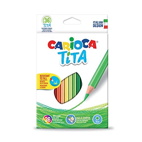 Carioca Tita, Matite in Resina Esagonali, 36 Pezzi
