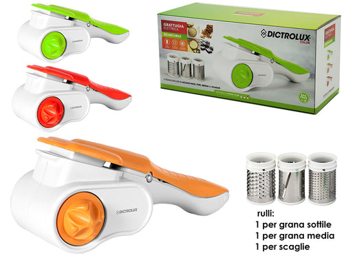 Grattugia Ricaricabile con 3 Rulli 3 Assortimenti