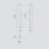 Applique led Gea Luce POLAR GAP482C GAP483C 3000°K 1350Lm IP44 lampada parete moderna