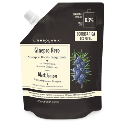 Ecoricarica Shampoo Doccia Energizzante Ginepro Nero