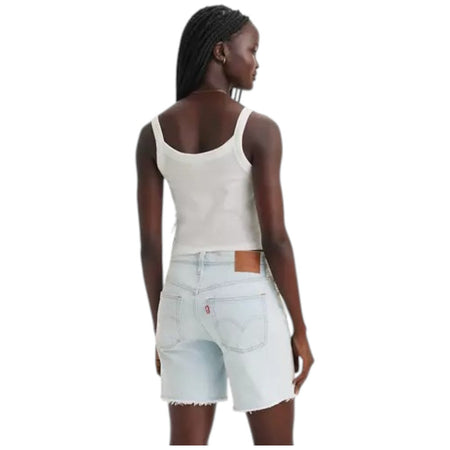 Levi's canotta a coste bianca cropped A74200009 T-shirt LEVI'S