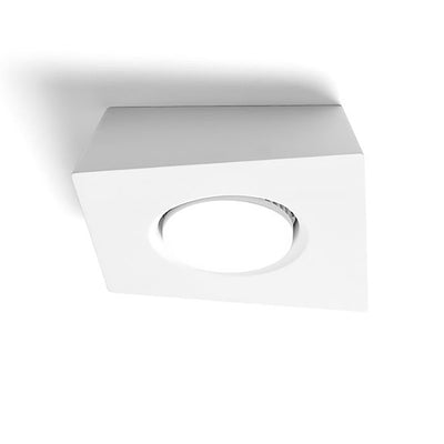 Plafoniera Sforzin Illuminazione ANCHISE T371 GX53 LED gesso bianco lampada soffitto